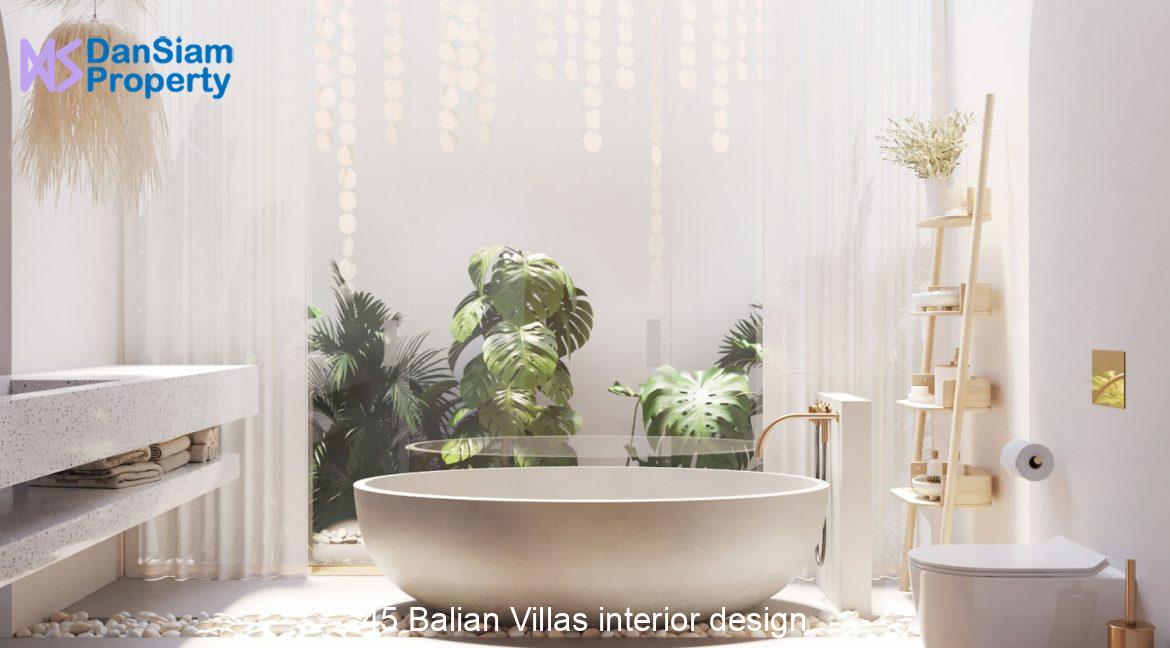 45 Balian Villas interior design