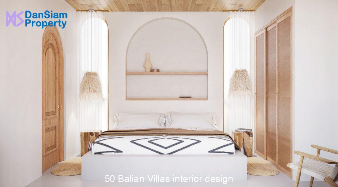 50 Balian Villas interior design